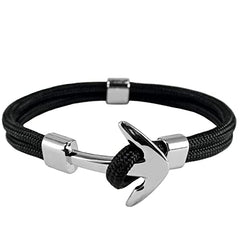 Pulsera de Ancla Para Hombre en Cordon Estilo Nautico Pulsera de Ancla Para Hombre en Cordon Estilo Nautico