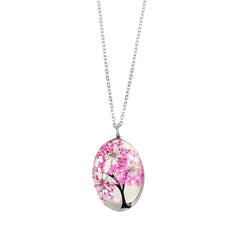 Libela Collar con Dije de Árbol y Flores Naturales en Cristal – Joyería Artesanal con Cadena de Acero Inoxidable para Mujer Libela Collar con Dije de Árbol y Flores Naturales en Cristal – Joyería Artesanal con Cadena de Acero Inoxidable para Mujer