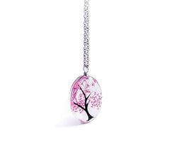 Libela Collar con Dije de Árbol y Flores Naturales en Cristal – Joyería Artesanal con Cadena de Acero Inoxidable para Mujer Libela Collar con Dije de Árbol y Flores Naturales en Cristal – Joyería Artesanal con Cadena de Acero Inoxidable para Mujer