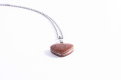 Collar De Aventurina Dorada Corazon, Piedras Naturales y Cadena de Acero Inoxidable Collar De Aventurina Dorada Corazon, Piedras Naturales y Cadena de Acero Inoxidable