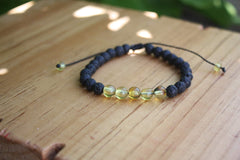 Pulsera de Ambar y Piedras Volcanicas Libela Pulsera de Ambar y Piedras Volcanicas Libela