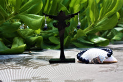 Set de pulsera y aretes de venturina azul Set de pulsera y aretes de venturina azul