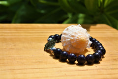 Set de pulsera y aretes de venturina azul Set de pulsera y aretes de venturina azul