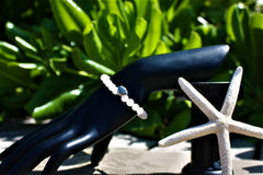 Pulsera de Cuarzo Rosa con Dije de Concha Marina Pulsera de Cuarzo Rosa con Dije de Concha Marina