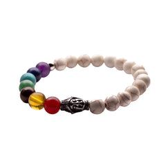 Pulsera de los 7 Chakras con Piedras Semipreciosas 8 milimetros y Dije de Buda