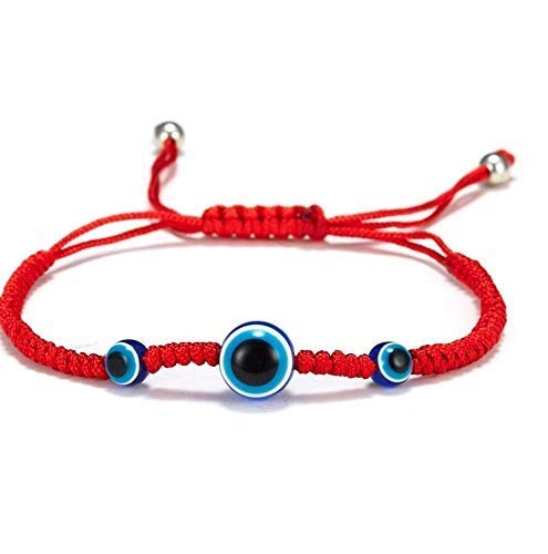 Pulsera Hilo Rojo de Proteccion, Pulsera Ojo Turco, Para Hombre y Mujer Perfecta para Regalos