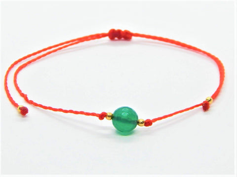 1 Pulsera Libela de Hilo Encerado con Piedras Semipreciosas y Cuarzos