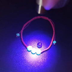 Libela Pulsera Libela de Protección Roja con Ámbar Mediano